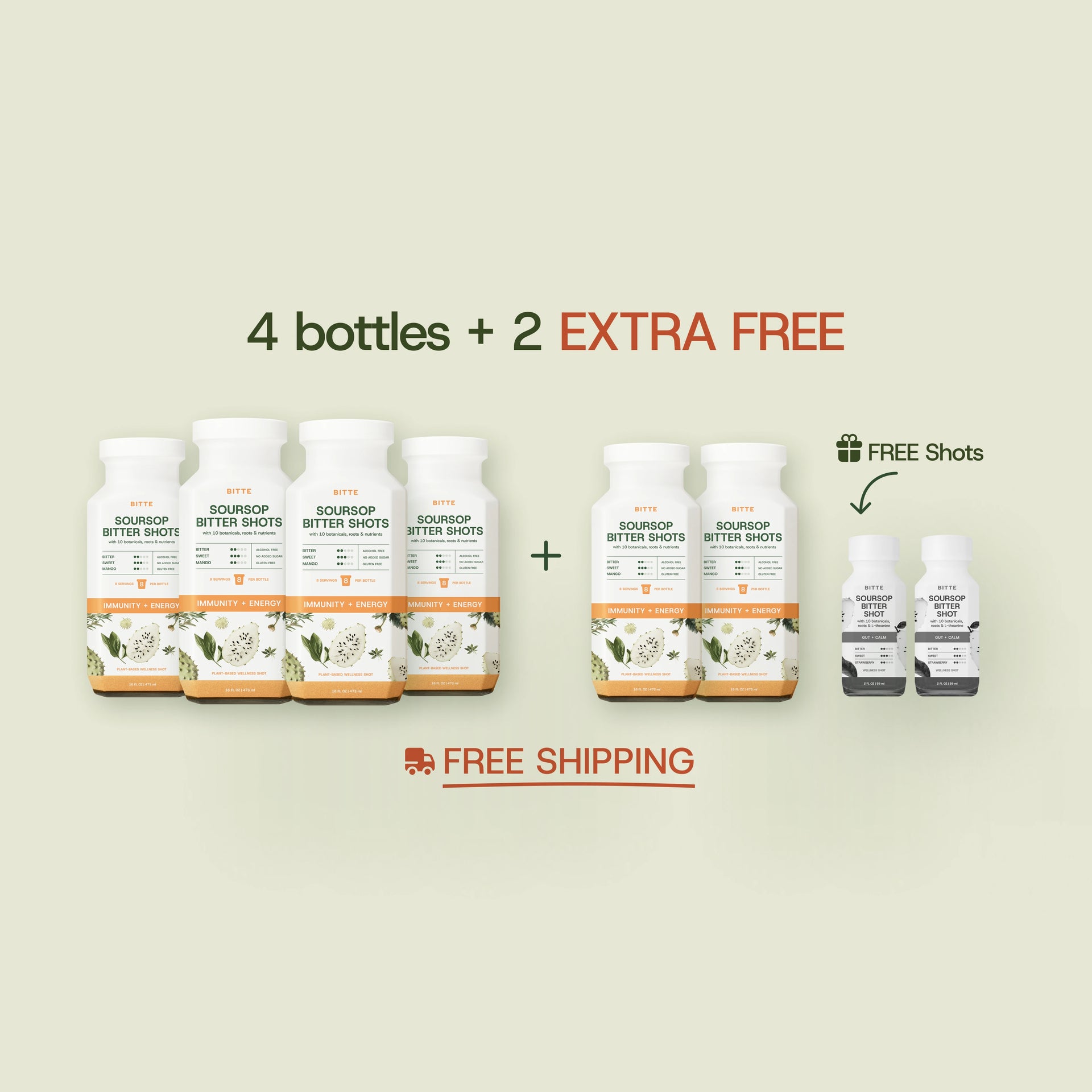 4+2 EXTRA FREE